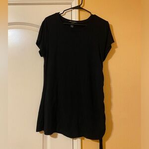 Size XL black top with strings on one side